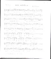 télécharger la partition d'accordéon Adieu Marinella (Chant : Bobby Prins) (Slow Rock) au format PDF