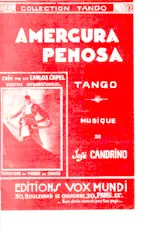 télécharger la partition d'accordéon Amergura Penosa (Tango) au format PDF