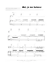 descargar la partitura para acordeón Moi je me balance (Chant : Barbara) en formato PDF