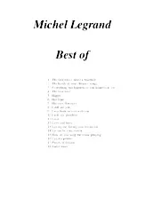 télécharger la partition d'accordéon Michel Legrand Best Of  au format PDF