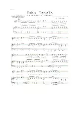 descargar la partitura para acordeón Taka Takata (La femme du toréro) (Chant : Joe Dassin) en formato PDF