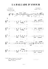 télécharger la partition d'accordéon La ballade d'amour (Slow Rock) au format PDF