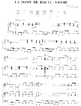 scarica la spartito per fisarmonica La Dame de Haute-Savoie in formato PDF