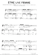 télécharger la partition d'accordéon Etre une Femme (Harmonisation : Pierre Billon) au format PDF