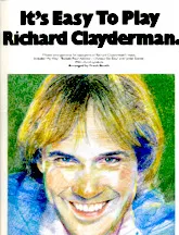 download the accordion score It's easy to play Richard Clayderman (Arranged by : Frank Booth) (15 Titres) in PDF format