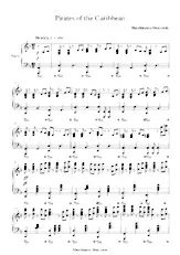 scarica la spartito per fisarmonica Pirates of the caribbean (Arrangement : Jarrod Radnich) in formato PDF