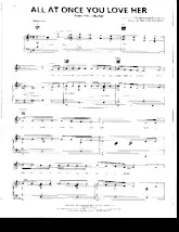 télécharger la partition d'accordéon All at once you love her (Extrait de : Pipe dream) (Interprète : Perry Como) (Rumba Boléro) au format PDF