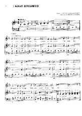 télécharger la partition d'accordéon I have dreamed (Extrait de : The King and I) (Slow Fox)  au format PDF