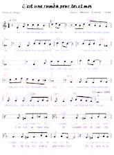 descargar la partitura para acordeón C'est une rumba pour toi et moi en formato PDF