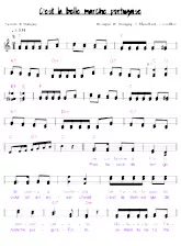 descargar la partitura para acordeón C'est la belle marche portugaise en formato PDF