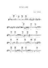 télécharger la partition d'accordéon Pénélope au format PDF