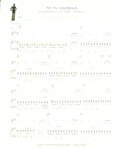 scarica la spartito per fisarmonica Toi tu voudrais (Chant : Claude François) (Slow Rock) in formato PDF