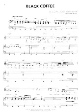 télécharger la partition d'accordéon Black Coffee (Interprète : Ella Fitzgerald) (Slow Blues) au format PDF