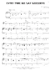 télécharger la partition d'accordéon Ev'ry time we say goodbye (Interprète : Ella Fitzgerald) (Slow) au format PDF