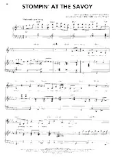 download the accordion score Stompin' at the Savoy (Interprète : Ella Fitzgerald) (Medium Swing) in PDF format