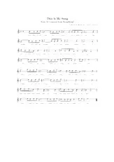download the accordion score This is my Song (From : A countess from Hong Kong) in PDF format