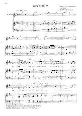 télécharger la partition d'accordéon Anthem (Extrait de : Chess) (Slow) au format PDF