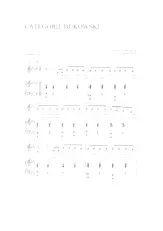scarica la spartito per fisarmonica Catégorie Bukowski in formato PDF