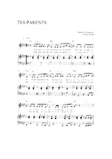 download the accordion score Tes Parents in PDF format