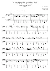 scarica la spartito per fisarmonica In the Hall of the Mountain King (In der Halle des Bergkönigs) (Dans l'antre du Roi de la Montagne) (From : Peer Gynt Suite I) (Piano) in formato PDF
