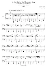 télécharger la partition d'accordéon In the Hall of the Mountain King (In der Halle des Bergkönigs) (Dans l'antre du Roi de la Montagne) (From : Peer Gynt Suite I) (Piano) au format PDF