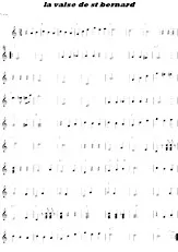 télécharger la partition d'accordéon St Bernard Waltz (La valse de Saint Bernard) au format PDF