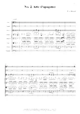 télécharger la partition d'accordéon La Flûte Enchantée n°2 Aria : Der Vogelfänger bin ich ja (Je suis l'oiseleur) (Papageno) (Orchestration complète) au format PDF