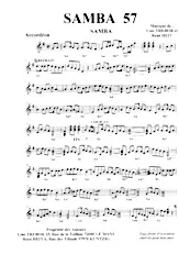 descargar la partitura para acordeón Samba 57 en formato PDF