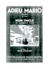 download the accordion score Adieu Mario (Du film : Mon Oncle de Jacques Tati) (Baïon) in PDF format