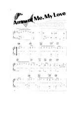 scarica la spartito per fisarmonica Answer Me My Love (Interprète : Nat King Cole) in formato PDF