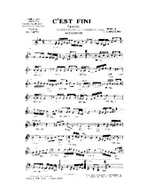 descargar la partitura para acordeón C'est fini (Tango) en formato PDF