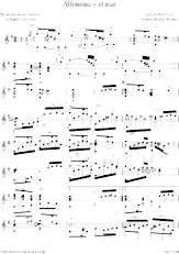download the accordion score Alfonsina y el Mar (Zamba) (Transcription : Ramon José Verdi) (Guitare) in PDF format