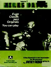 scarica la spartito per fisarmonica Miles Davis : Eight Classic Jazz Originals : You can play (Volume 7) (8 titres) in formato PDF