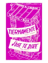 scarica la spartito per fisarmonica J'ose te dire (Orchestration) (Tango Chanté) in formato PDF