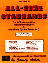 scarica la spartito per fisarmonica All time standards (volume 25) (17 titres) in formato PDF