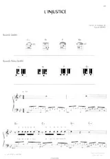 descargar la partitura para acordeón L'Injustice en formato PDF