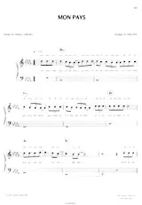 descargar la partitura para acordeón Mon Pays en formato PDF