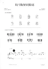 télécharger la partition d'accordéon Tu trouveras (Chant : Natasha St-Pier) au format PDF