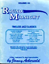 télécharger la partition d'accordéon 'Round Midnight (Timeless jazz classics) (volume 40) (15 titres) au format PDF