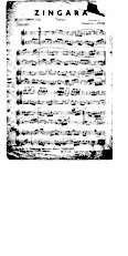 télécharger la partition d'accordéon Zingara (Tango) au format PDF