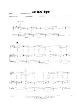 descargar la partitura para acordeón Le bel âge en formato PDF