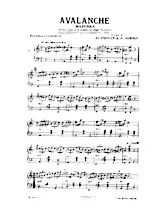 scarica la spartito per fisarmonica Avalanche (Sur les motifs de la chanson de Roger Vaysse) (Mazurka) in formato PDF