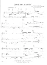 télécharger la partition d'accordéon Genie in a bottle (Chant : Christina Aguilera) au format PDF