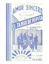 download the accordion score Amor Sincero (Orchestration Complète) (Tango Tipico) in PDF format