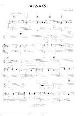 télécharger la partition d'accordéon Always (Boston Chanté) au format PDF