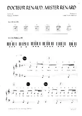 télécharger la partition d'accordéon Docteur Renaud Mister Renard au format PDF