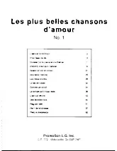 scarica la spartito per fisarmonica Les plus belles chansons d'amour n°1 (15 titres) in formato PDF