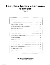 scarica la spartito per fisarmonica Les plus belles chansons d'amour n°2 (15 titres) in formato PDF