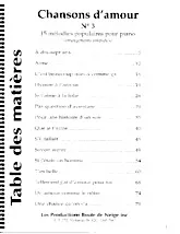 descargar la partitura para acordeón Les plus belles chansons d'amour n°3 (15 titres) en formato PDF