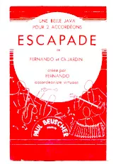télécharger la partition d'accordéon Escapade (1er + 2ème Accordéon) (Java) au format PDF